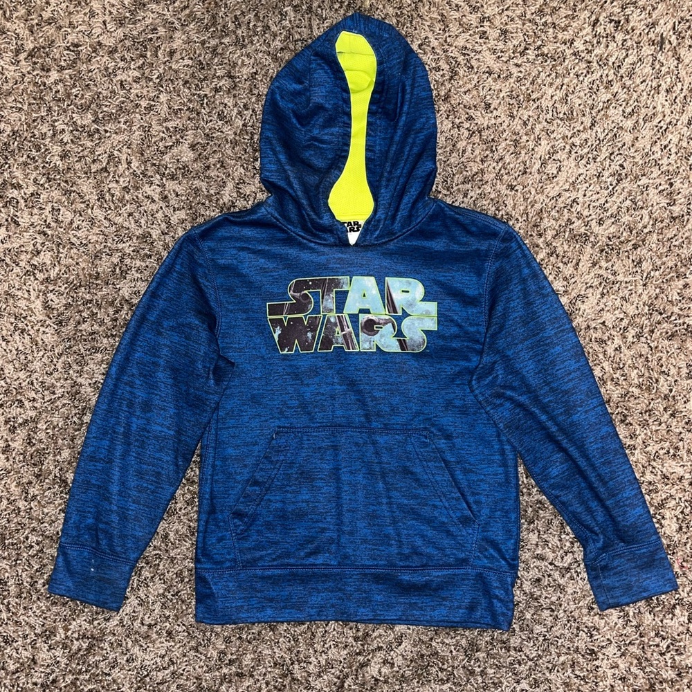 Blue & Green Kids Star Wars Hoodie